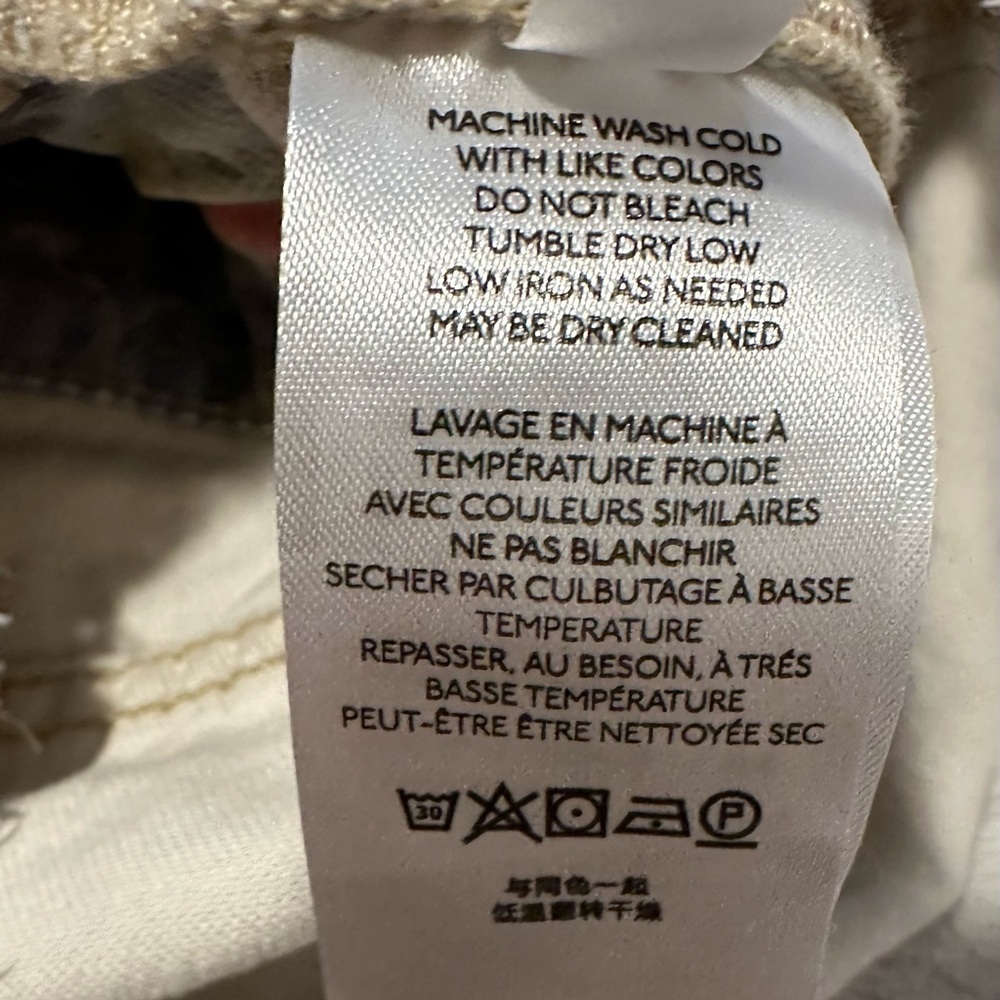 Pilcro by Anthropologie Waterolor Denim Overalls Frayed Hem Shortalls - Picture 3 of 9